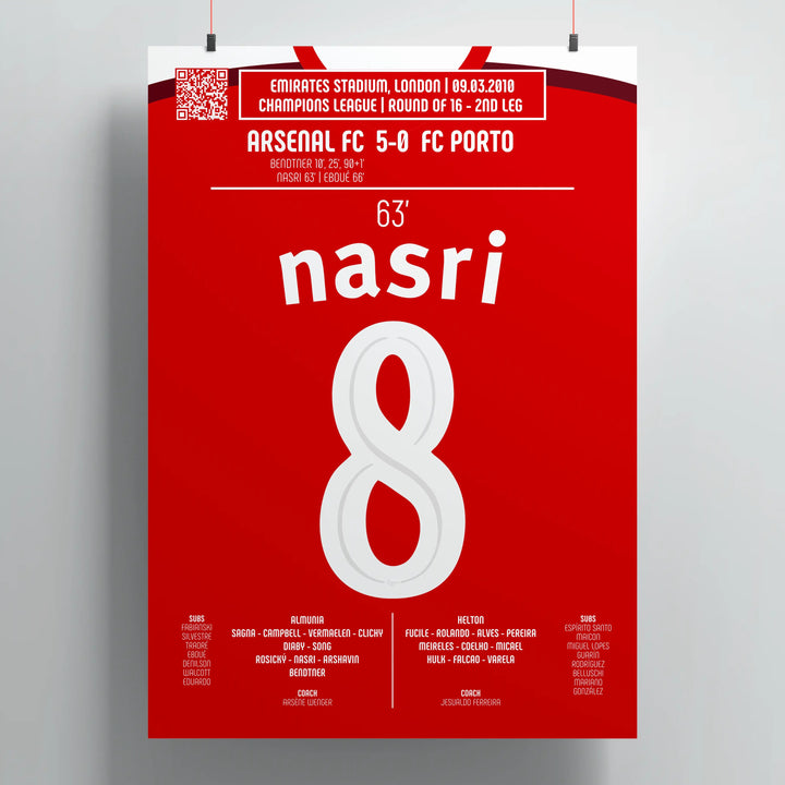 Samir Nasri 2010: Un gol excepcional contra el FC Porto - Legendary Goals
