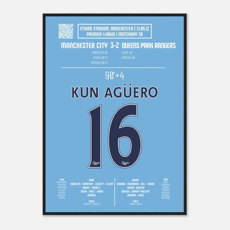 Sergio Agüero : But Décisif contre QPR – Manchester City 2012 - Legendary Goals