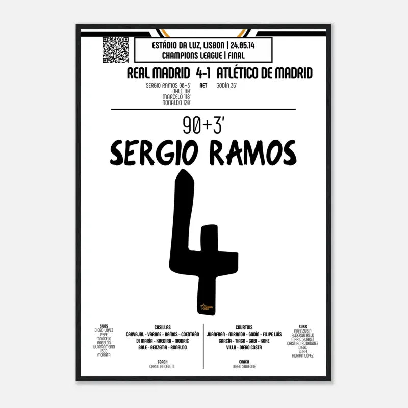 Sergio Ramos – Égalisation héroïque en finale de la Ligue des Champions – 2014 - Legendary Goals