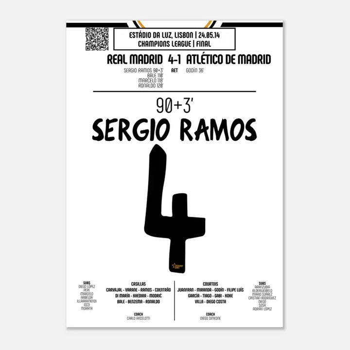 Sergio Ramos la égalización heroica en la final de la Liga de Campeones la 2014 - Legendary Goals