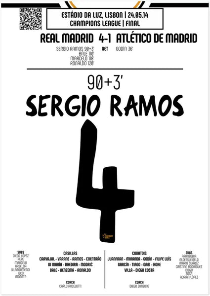 Sergio Ramos – Égalisation héroïque en finale de la Ligue des Champions – 2014 - Legendary Goals