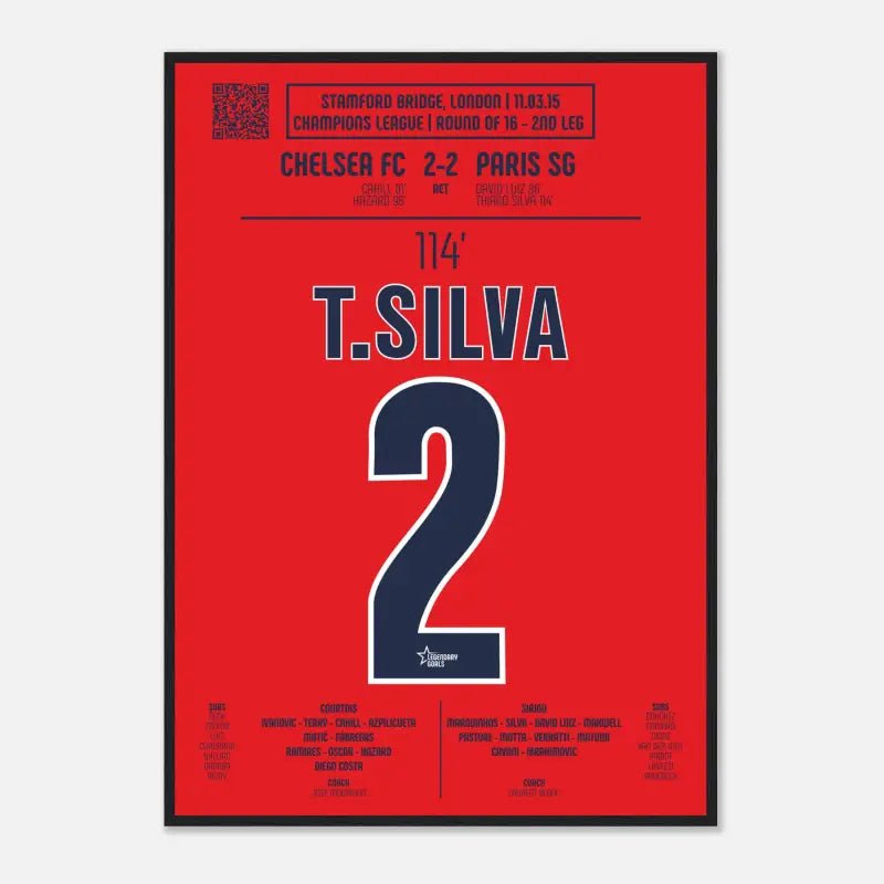 Thiago Silva 2015 : But Décisif contre Chelsea - Legendary Goals