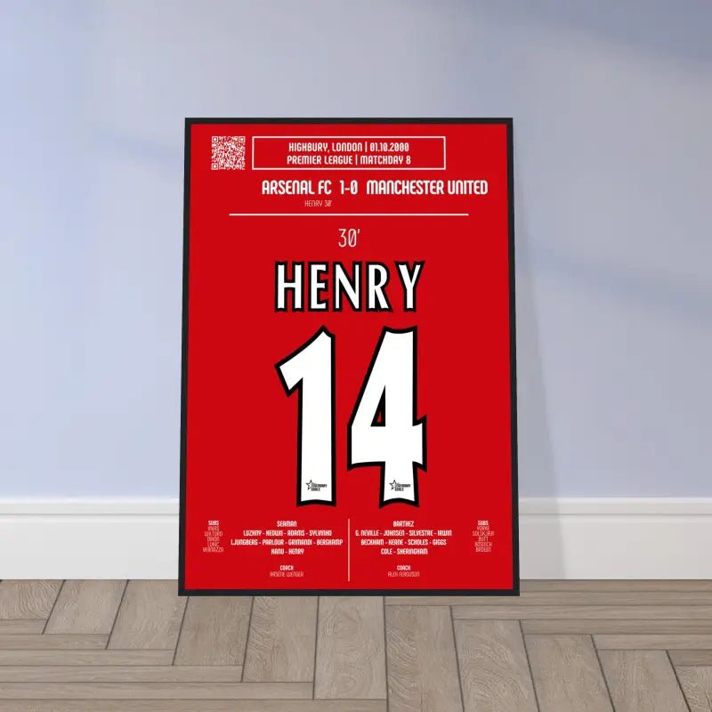 Thierry Henry : But emblématique contre Manchester United – Premier League 2000 - Arsenal - Legendary Goals