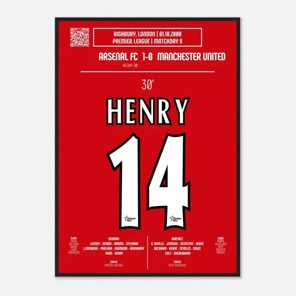 Thierry Henry : But emblématique contre Manchester United – Premier League 2000 - Arsenal - Legendary Goals
