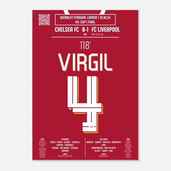 Virgil van Dijk 2024 : But Iconique en Finale de la Carabao Cup - Legendary Goals