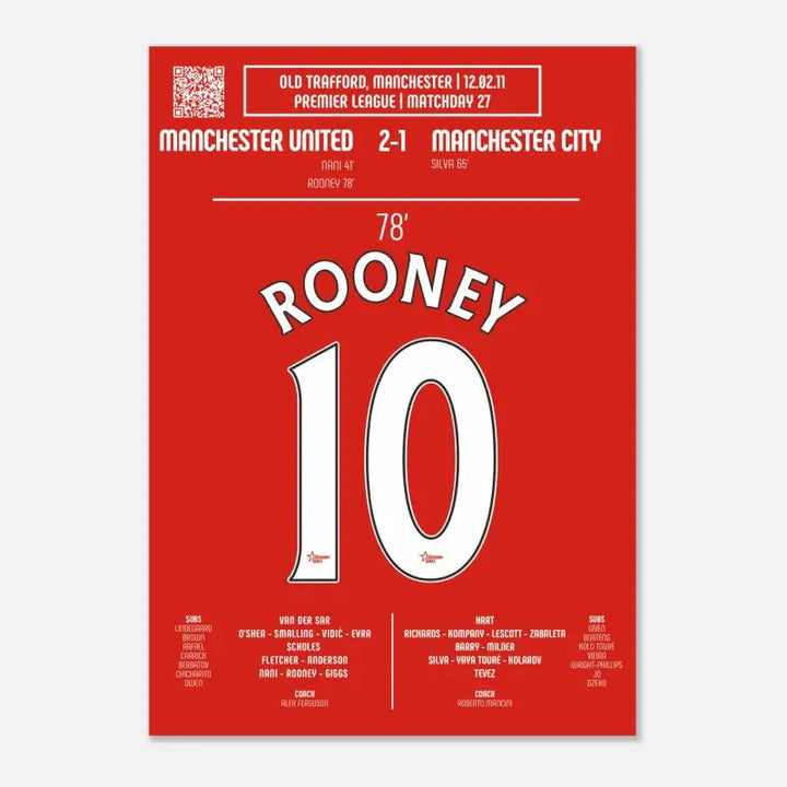 Wayne Rooney: Un gol emblemático contra Manchester City