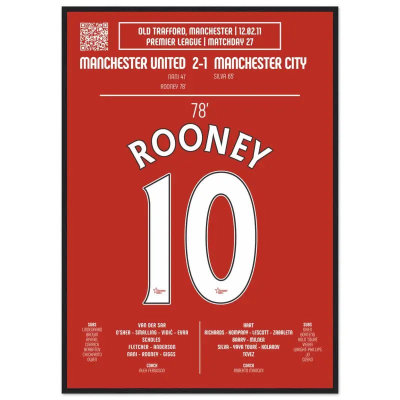 Wayne Rooney : But emblématique contre Manchester City – Manchester United 2011 - Legendary Goals