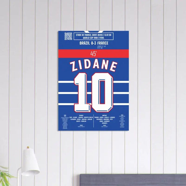 Zinédine Zidane 1998: 2ᵉ But de la Finale