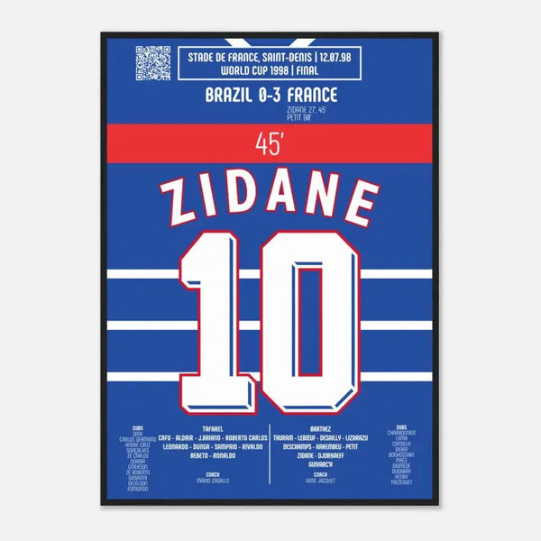 Zinédine Zidane 1998: 2ᵉ But de la Finale
