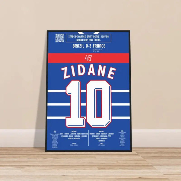 Poster Footballeur Légendaire A3 28x43 Cm - Affiche Murale Foot De Qualité