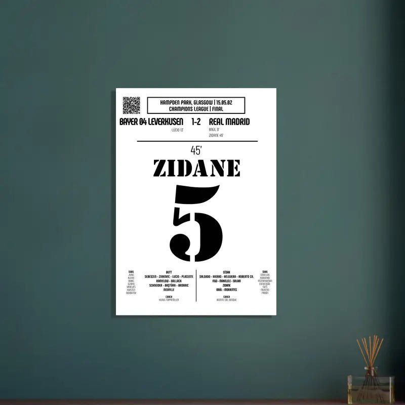 Zinedine Zidane : But emblématique de la finale de la Ligue des champions – Real Madrid 2002 - Legendary Goals