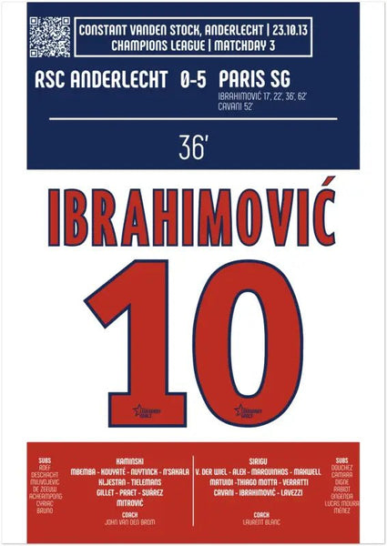 Zlatan Ibrahimović 2013 : But emblématique contre Anderlecht - Legendary Goals