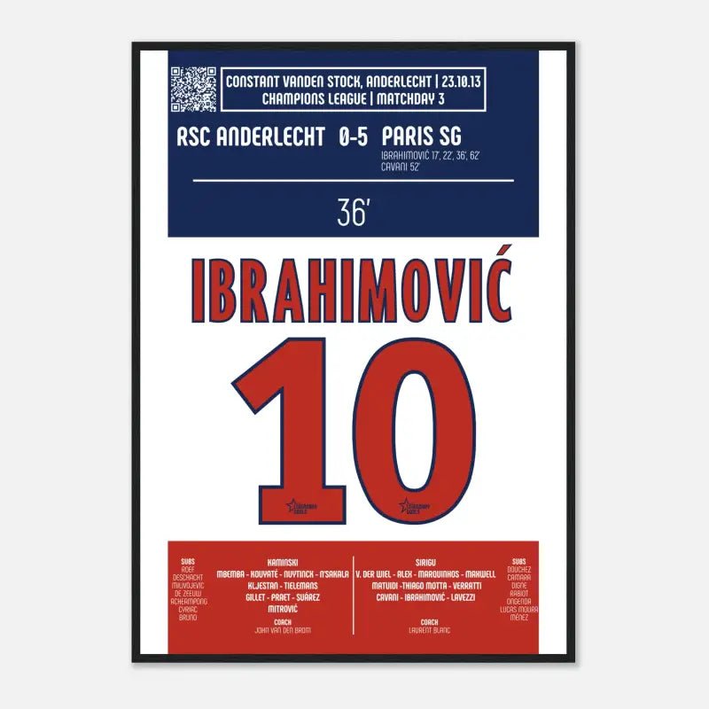 Zlatan Ibrahimović 2013 : But emblématique contre Anderlecht - Legendary Goals