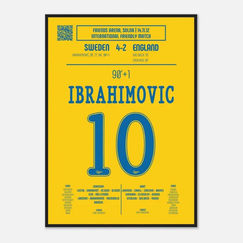 Zlatan Ibrahimović : But emblématique contre l'Angleterre – Suède 2012 - Legendary Goals