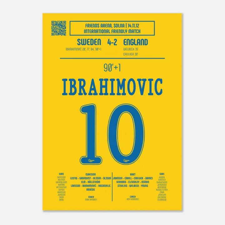 Zlatan Ibrahimović: Un gol emblemático contra Inglaterra • Suecia 2012 - Legendary Goals